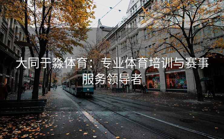 大同于淼体育：专业体育培训与赛事服务领导者